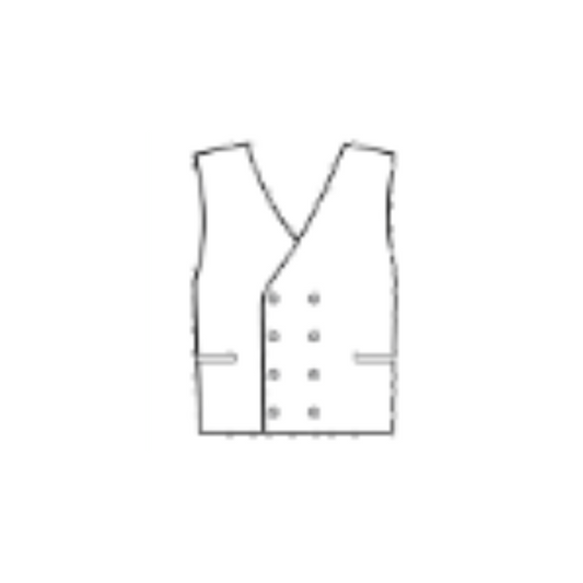 Batard Double Breasted Waiter Vest Ivory